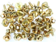 Honda 6mm Body Bolts- M6-1.0 X 16mm Long- 10mm Hex- 19mm Washer- 40 Bolts- 170f