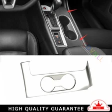 Middle Console Drinking Glass Trim For Nissan Altima Teana 2019-22 Silver Steel