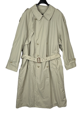 Bugatti Trench Coat 40R Beige Double Breasted Vintage