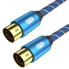 5-Pin DIN MIDI Cable Male to Male Midi Cables Compatible with MIDI Keyboard/S...
