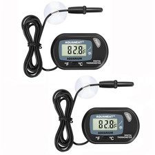 2 Pack Aquarium Thermometer, Fish Tank Thermometer, Digital Thermometer