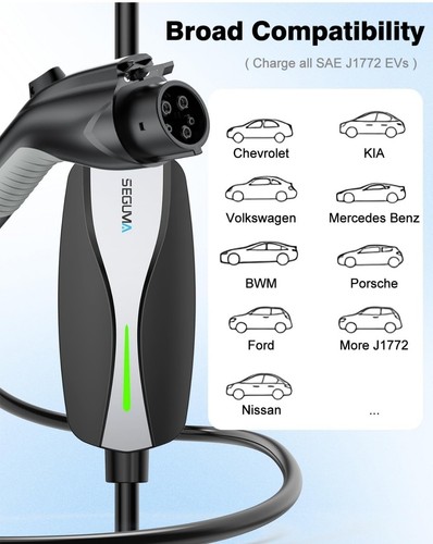 Level 1/2 EV Charger, 16Amp Electric Car Charger Portable EV Charger 25FT Cable - Picture 12 of 13