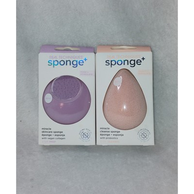 Real Techniques Tone+Stimulate & Purify+Exfoliate sponges