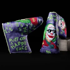 Swag Golf PUTT ON A HAPPY (DE)FACE(D) Blade Golf Headcover • NOOB • Sold Out