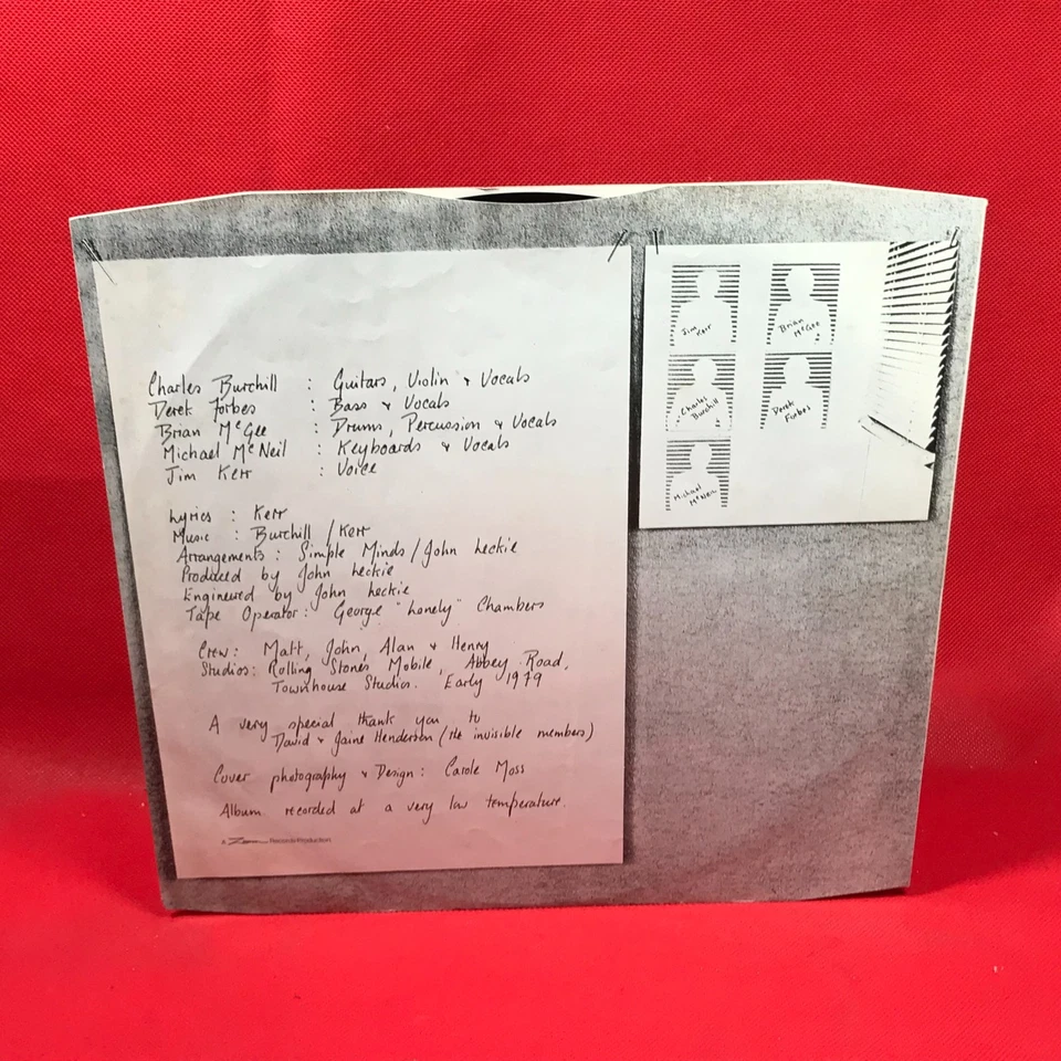 SIMPLE MINDS Life In A Day 1982 UK vinyl LP + INNER Chelsea Girl - Image 4 of 4