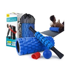 5 in 1 Foam Roller Set for Deep Tissue Muscle Massage, High Den... USA FAST SHIP