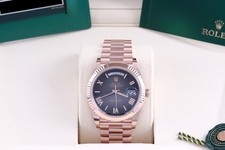 2026 Rolex Day Date 40 Slate Ombré Rose Gold Box/Papers/Card Everose 228235