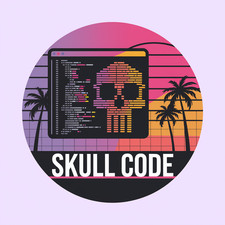 Programmer Vaporwave Sunset Pin Button 2.25" Style B