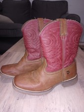 Durango Kid's Lil' Rodeo Briar Brown Brick Red Western Cowboy Boot - Kid's 2M