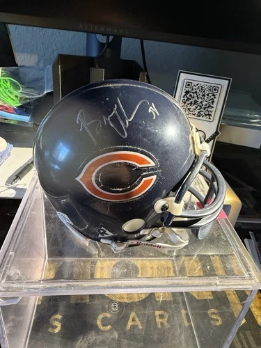 Brian Urlacher Signed Auto Mini Helmet Authentic Bears RARE