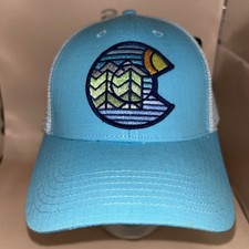 COLORADO LIMITED Mesh SnapBack Baseball Trucker Hat Cap NWT Turquoise White