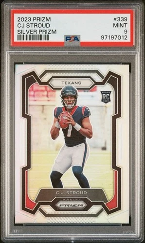 2023 Prizm CJ Stroud Silver Prizm PSA 9 Mint #339 RC Texans