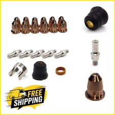 Complete 21-Piece Set of Copper Plasma Cutter Consumables for Precision Cutting