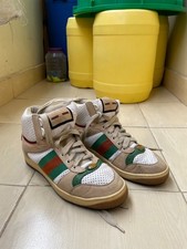 Gucci Screener leather high top sneakers size 39 EU.