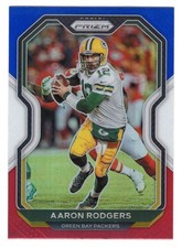 Panini Prizm NFL 2020 Red, White & Blue Refra...