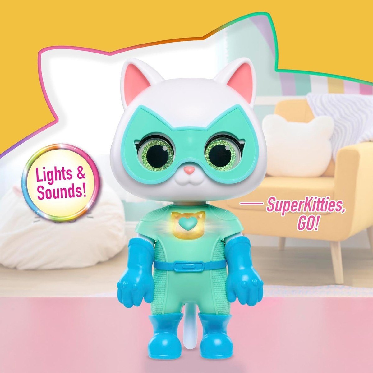 Just Play Disney Junior SuperKitties Cat-Tastic Transforming