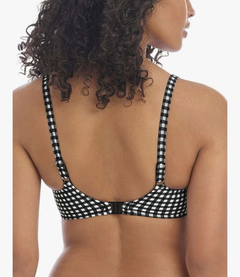 NWT Freya Check In Sweetheart Padded Bikini Top Size 32I Gingham Print Underwire - Image 2 of 4