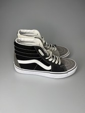 VANS Size 4 SK8 High Top Black and Grey Shoes
