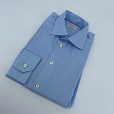 Eton Dress Shirt Mens L 16 - 41 Blue Contemporary Fit Formal Collared Button Up