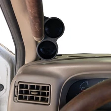 Dual 52mm gauge pod mount for 1999-2007 F250 F350 A-pillar handle Bolt on