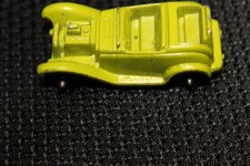 Vintage diecast Tootsie Toy Roadster car lime green Made in USA