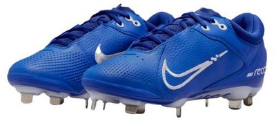Nike Hyperdiamond 4 Elite Blue Softball Cleats Metal CZ5917-414 Women's Size 6
