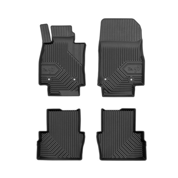 FußMatten Gummimatten No.77 FüR Mazda2 Mk3 2015-2026 Tpe Gummi Schwarz 4 Teile-image