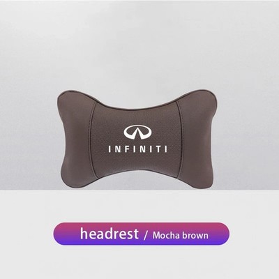 1Pcs Car Seat Headrest Auto Logo Neck Pillow for Infiniti Q50 Q30 QX50 QX60 FX35