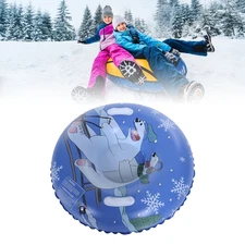 Inflatable Snow Tube Sleigh Adult Snow Sledge Thicken Bottom Kids Snow Sled 36''