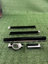 2011-2018 PORSCHE CAYENNE FRONT DOOR DASH CONSOLE TRIM SET BLACK OEM NO REAR