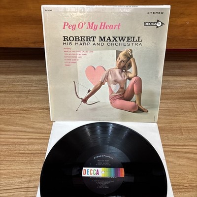 Robert Maxwell His Harp and Orchestra - Peg O' My Heart - Decca Records  1964 EX