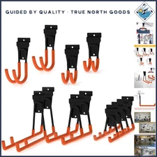 Heavy Duty Slatwall Hooks - 12 Pack Tool Organizer for Garage Storage Solutions
