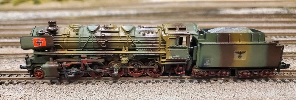 Wehrmacht CUSTOM CAMOUFLAGE PAINT & DECALS ROCO DB N-SCALE 2-10-0 WWII - Image 4 of 4