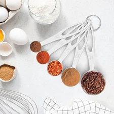 5pcs Measuring Spoon Set, Heavy Duty Stainless Steel Measuring Cups for Cooking