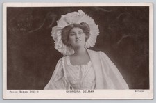 RPPC Georgina Delmar Large Hat Portrait Philco Series