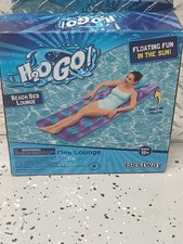 Bestway H2OGO Beach Bed Lounge Inflatable Pool Float with Pillow