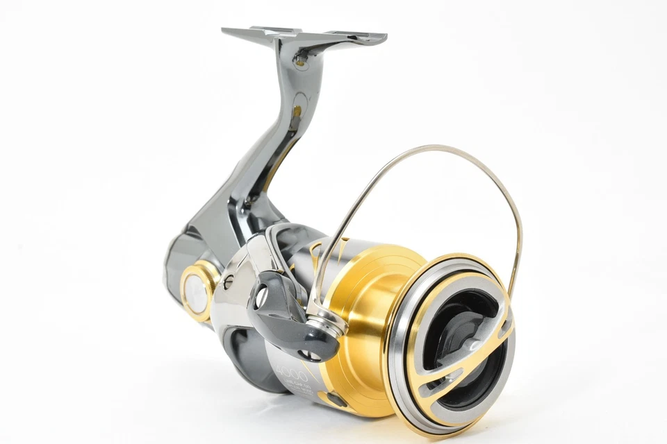 Shimano 14 STELLA 4000XG Mulinello Da Spinning Quasi Nuovo Dal GIAPPONE #2675 - Immagine 4 di 4
