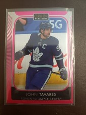 2021-22 John Tavares Matte Pink O-Pee-Chee Platinum Hockey Upper Deck Toronto...