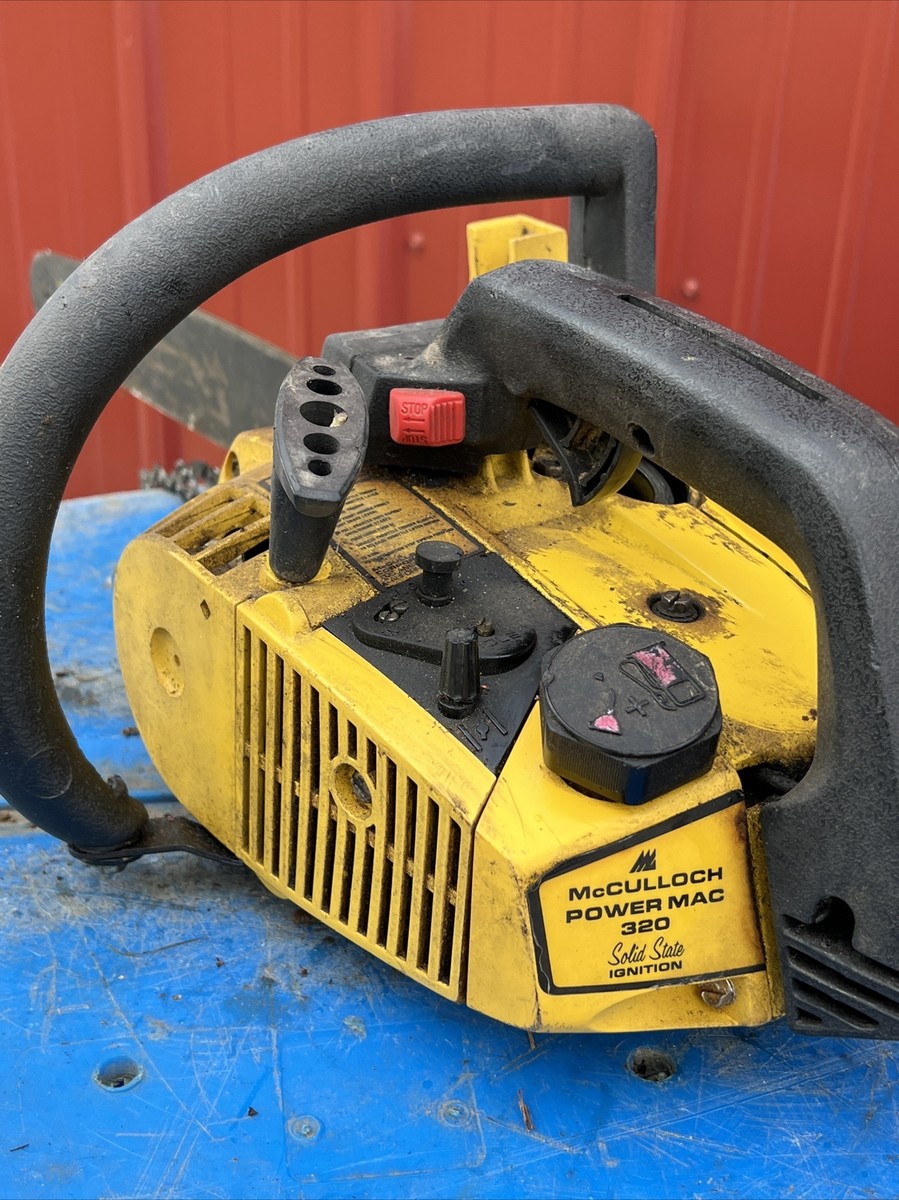 Vintage McCulloch Power Mac 320 Chainsaw - for Parts Repair | eBay