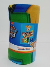 Nickelodeon Paw Patrol Throw Blanket 45" x 60" Team Players Chase Marshall Skye