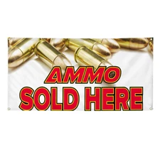 Vinyl Banner Multiple Sizes Ammo Sold Here Business C Industrial & Craft Outdoor