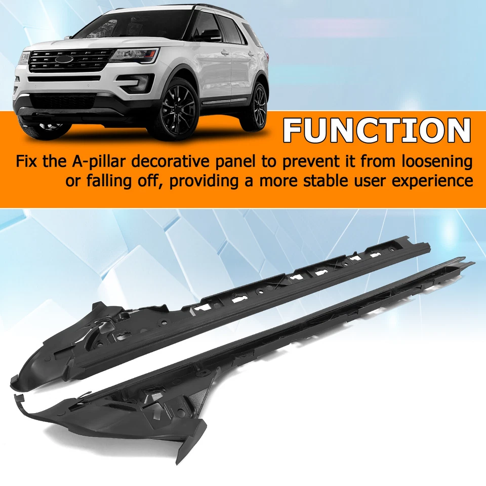 Moldura interior de pilar parabrisas lado derecho e izquierdo para Ford Explorer 2011-2019 Foto 2 de 4