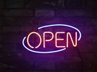 Us Stock Red Open Classic Style Neon Light Sign 16"x9" Wall Bar Shop Decor