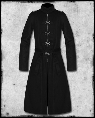 Gothic Goth Punk Steampunk Visual Kei Cosplay Trench Coat M Medium New Gothic Goth Punk Steampunk Visual Kei, Best Gothic Trench Coat