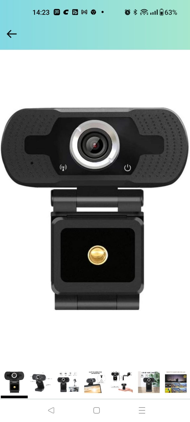 Webcam Full HD 1080P USB Wed Camera 3D PC YouTube Auto Focus Camera for Computer-image