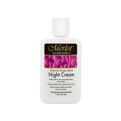 Merlot Natural Grape Seed Night Cream 118ml/4oz Brand New
