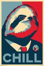 Vote Sloth - Chill Poster 24" x 36"