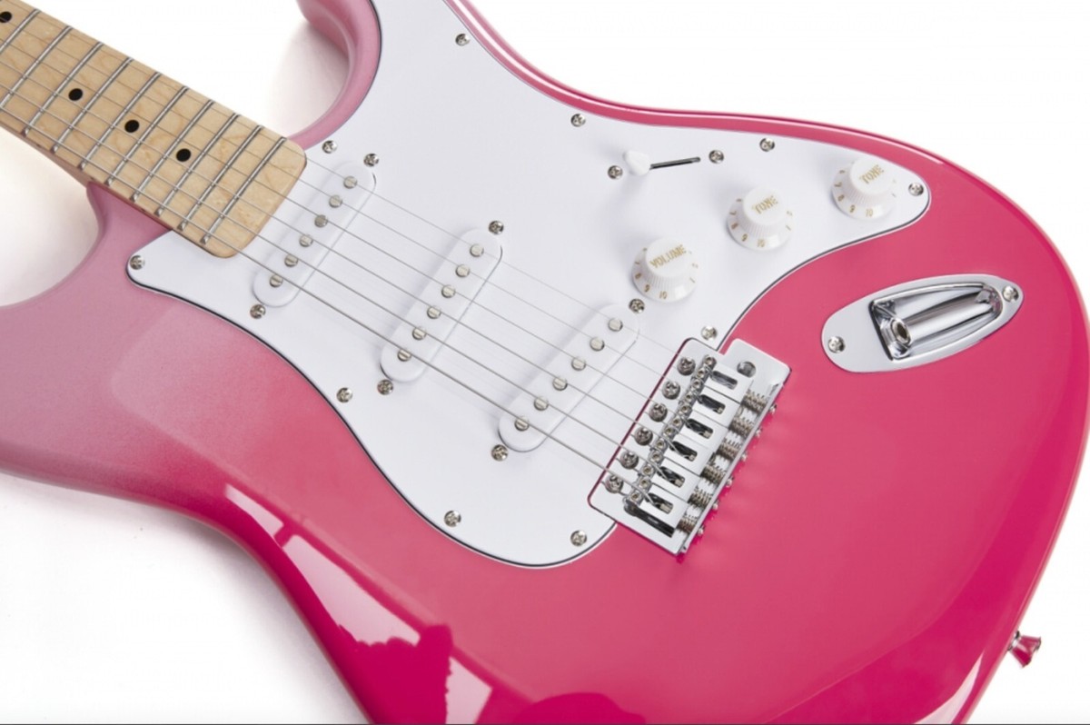 Electric Guitar SX Modern Series 3 Pickup and Gigbag | Pink