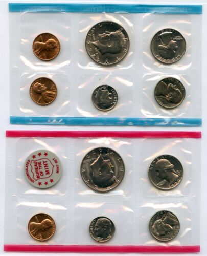 1972 Uncirculated Mint Set Philadelphia & Denver United States US 11 Coins P & D - Picture 2 of 3