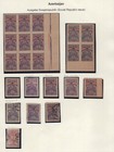 Azerbaijan 1921 blocks+ stamps Lyapin#24 Diff Types used/MH